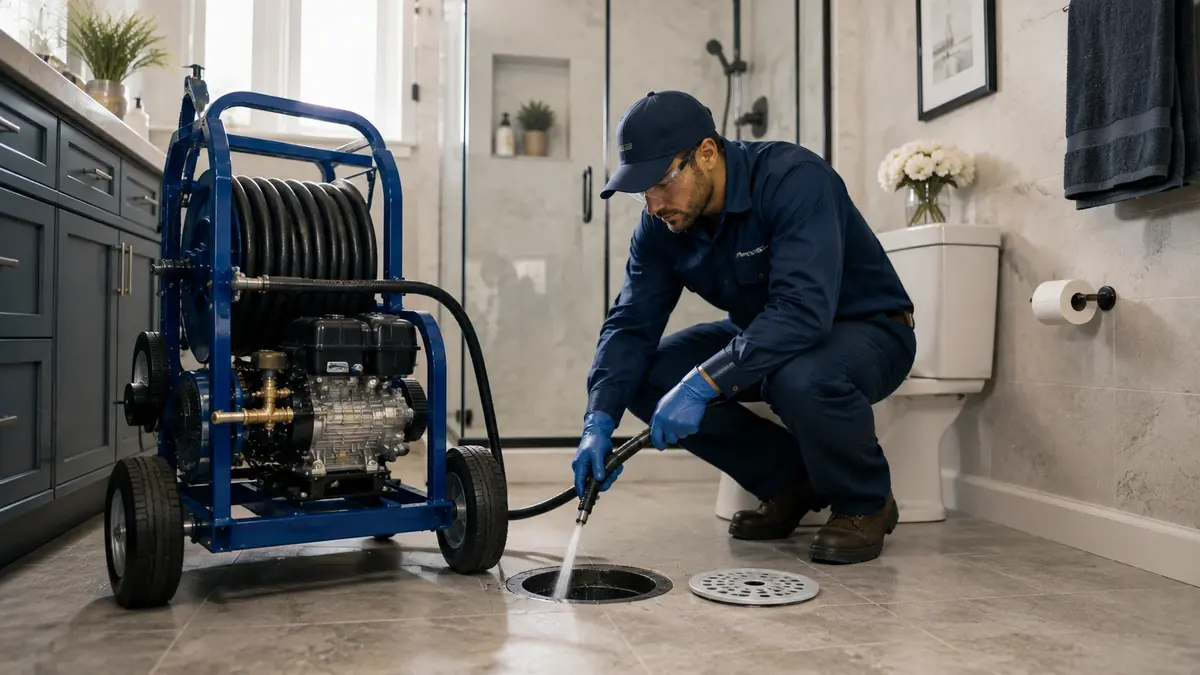 Bathroom Drain Hydro Jetting in San Luis Obispo