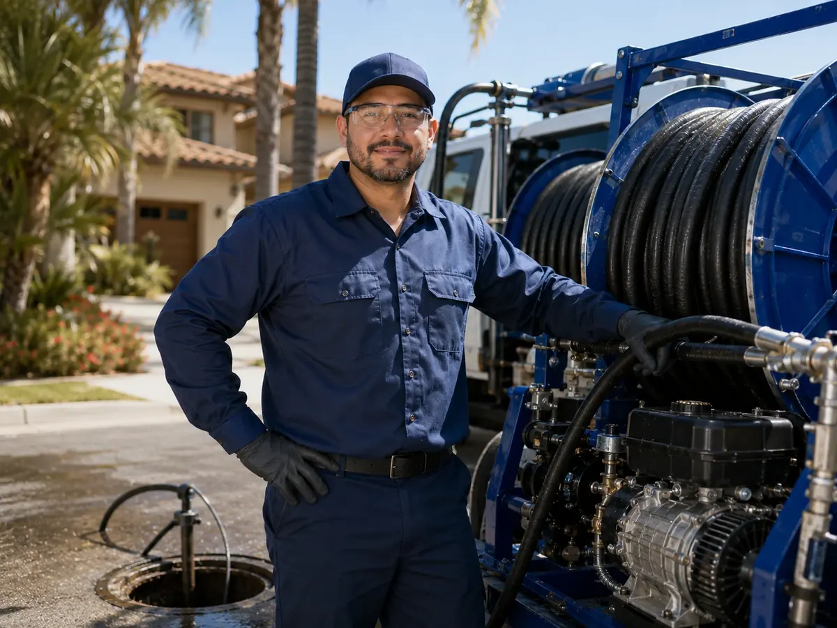 Hydro jet sewer cleaning in San Luis Obispo