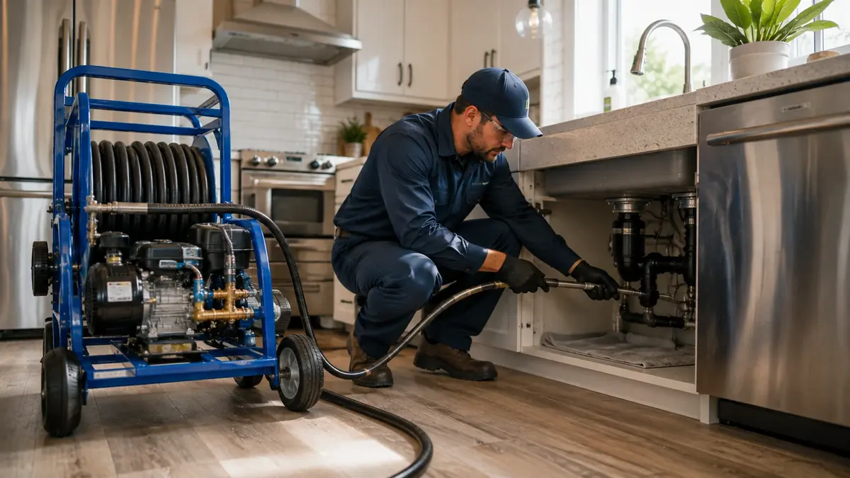Kitchen Drain Hydro Jetting in San Luis Obispo