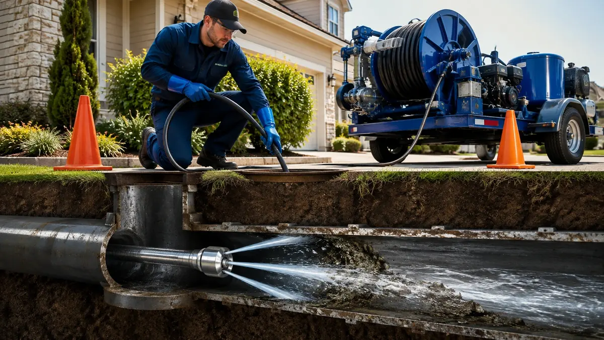 Main Sewer Line Hydro Jet Cleaning in San Luis Obispo