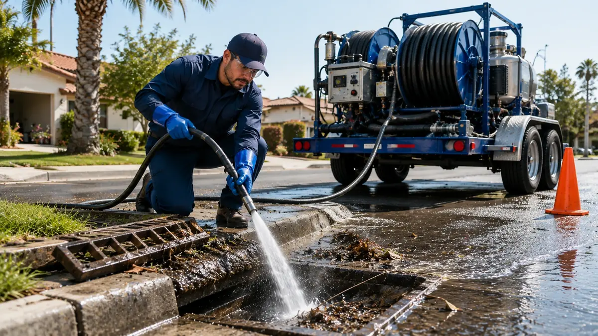 Storm Drain Hydro Jet Cleaning in San Luis Obispo